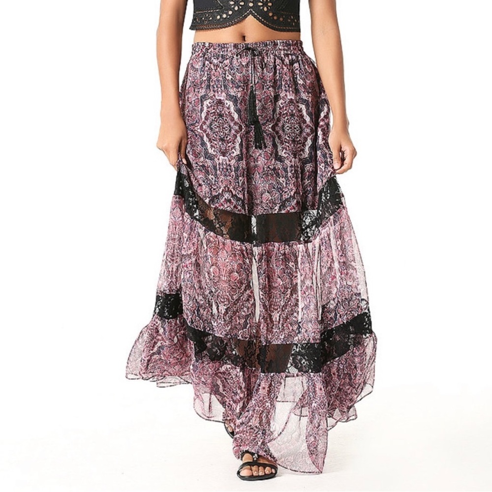 BEBE Maxi Skirt Size S - Picture 3 of 9